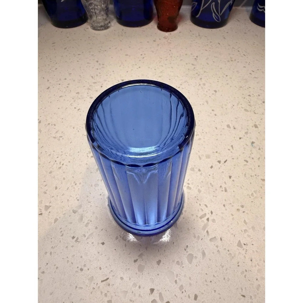 Hazel Atlas Aurora Cobalt Blue 4 3/4